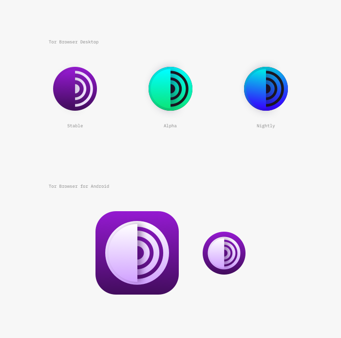 Tor Browser icons